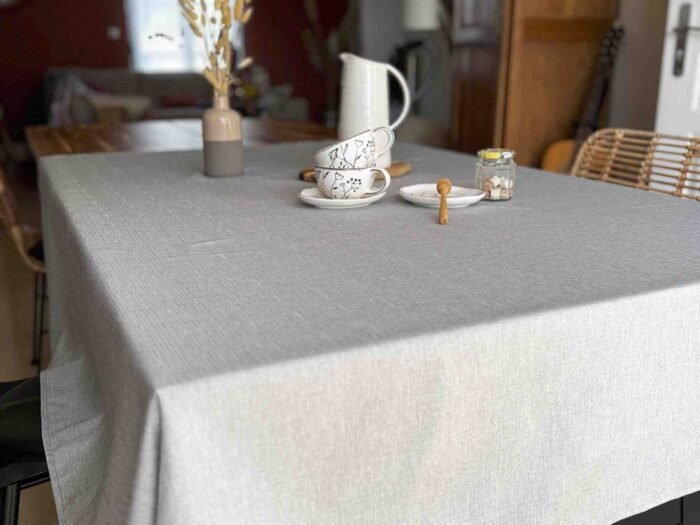 nappe polyester uni effet lin – Image 7