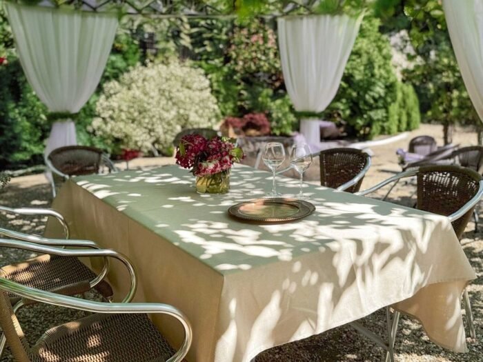 nappe polyester uni effet lin – Image 6