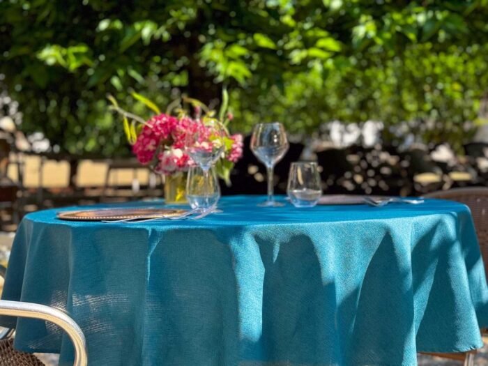 nappe polyester uni effet lin – Image 4