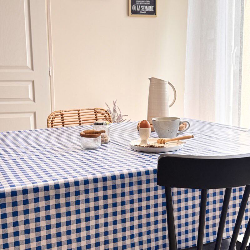 Toile cirée Déco modèle Vichy bleu