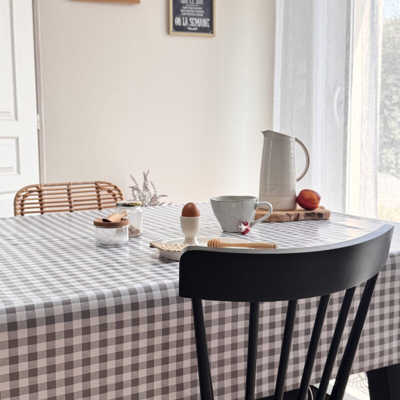 Toile cirée Déco modèle Vichy gris
