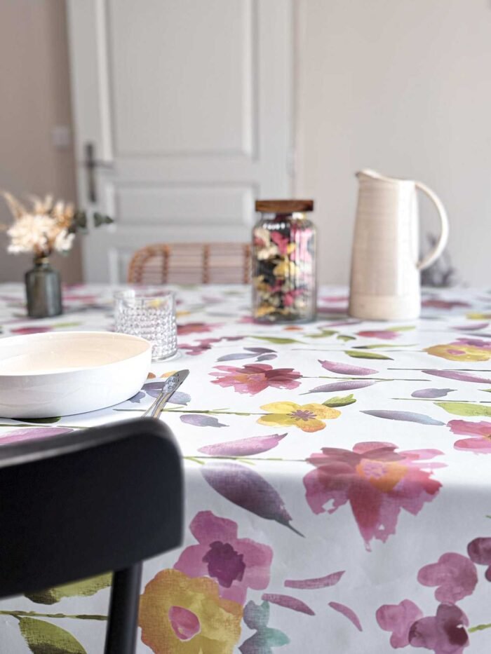 Toile cirée déco Fleur pastel – Image 2
