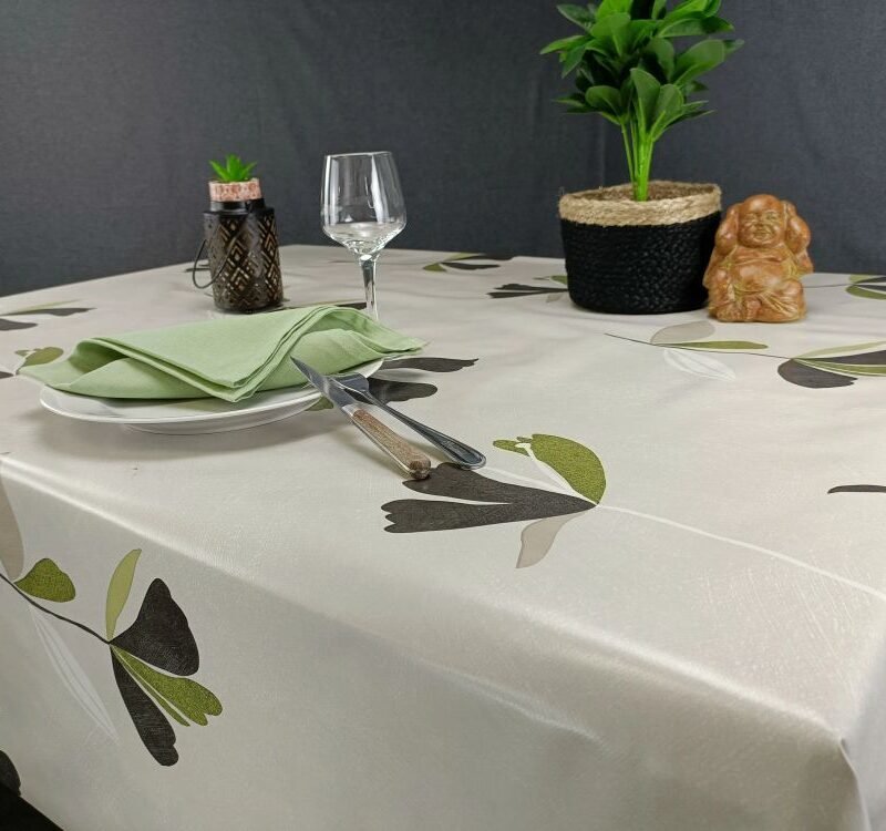 Toile cirée déco Camille vert